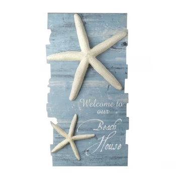 image of Starfish Wooden Wall Sign By Heaven Sends