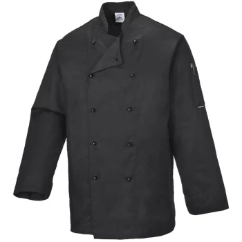 Image of Portwest C834BKRXXL - sz 2XL Somerset Chefs Jacket - Black