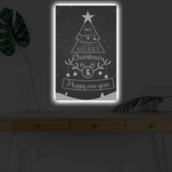 Image of 4570KARDACT - 002 Multicolor Decorative LED Lighted Canvas Painting