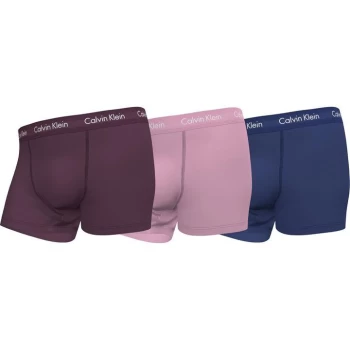 Image of Calvin Klein Pack Cotton Stretch Trunks - Purp/Pink/Blu