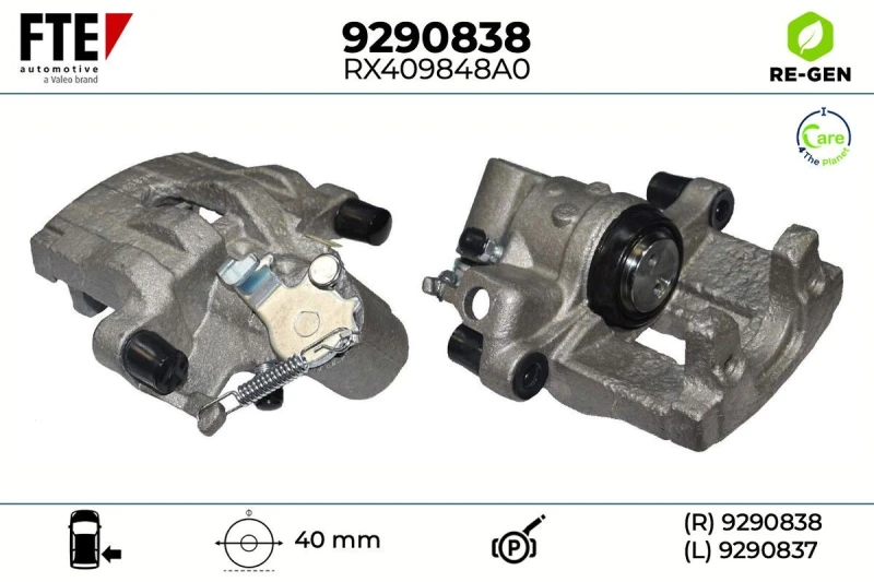 Image of Brake caliper FTE 9290838