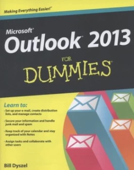 Image of Outlook 2013 for Dummies by Bill Dyszel Book