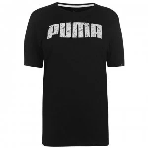 image of Puma No1 Logo T Shirt Mens - Black/White