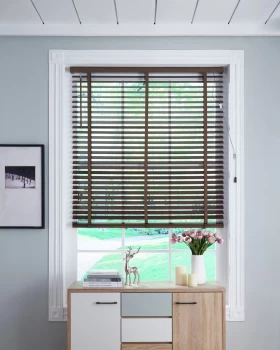 Image of Little Black Book 50mm Venetian Blind - W180xL160cm - Walnut
