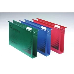 Image of Rexel Crystalfile Classic A4 Suspension File Manilla 30mm Green Pack of 50