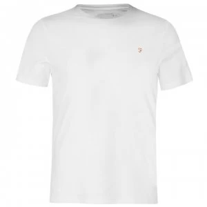 image of Farah Vintage Denny Short Sleeve Tee - White