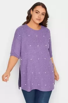 Image of Embellished Side Split Top