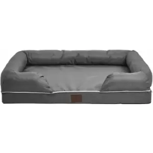 Image of Bunty Dog Pet Washable Soft Foam Water Resistant Mattress Basket Bed Pad Mat - Grey - Large