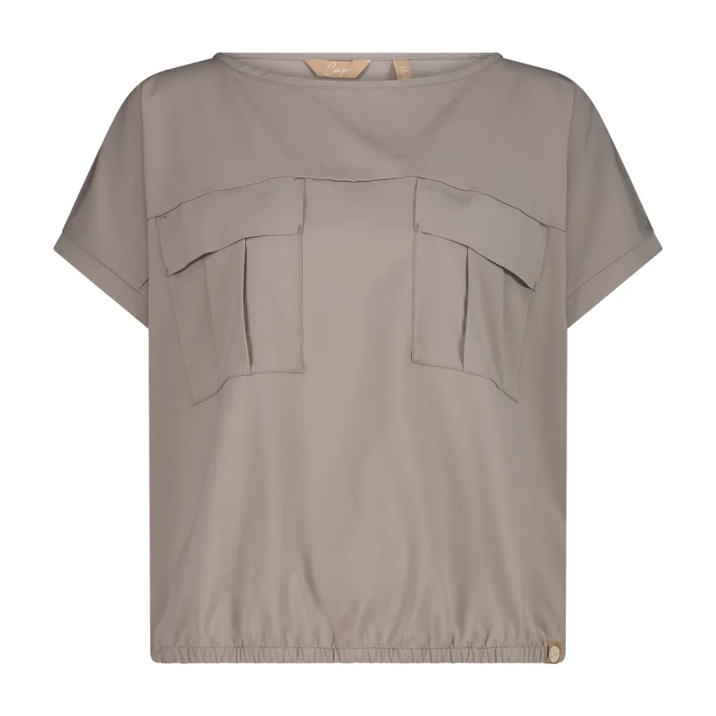 Image of CMP Light T-Shirt with Front Pockets Women CMP Beige Female XS