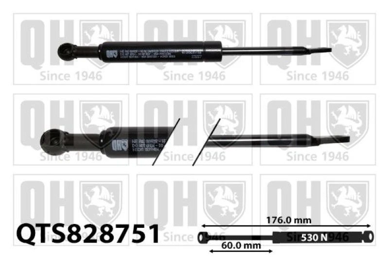 Image of QUINTON HAZELL Gas Spring, rear windscreen QUINTON HAZELL QTS828751
