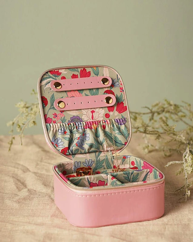 Image of Sophia Lane|The Seasonal Gift Co. Sophia Lane Floral Jewellery Box Pink - Sophia Lane Pink ZS42801