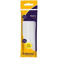 Image of Korbond White Hook and Loop Sew In