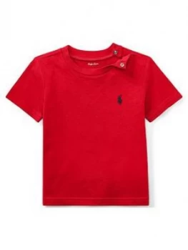 Image of Ralph Lauren Baby Boys Classic Short Sleeve T-Shirt - Red