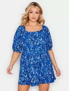 Image of Yours Floral Playsuit - Blue Size 20, Women