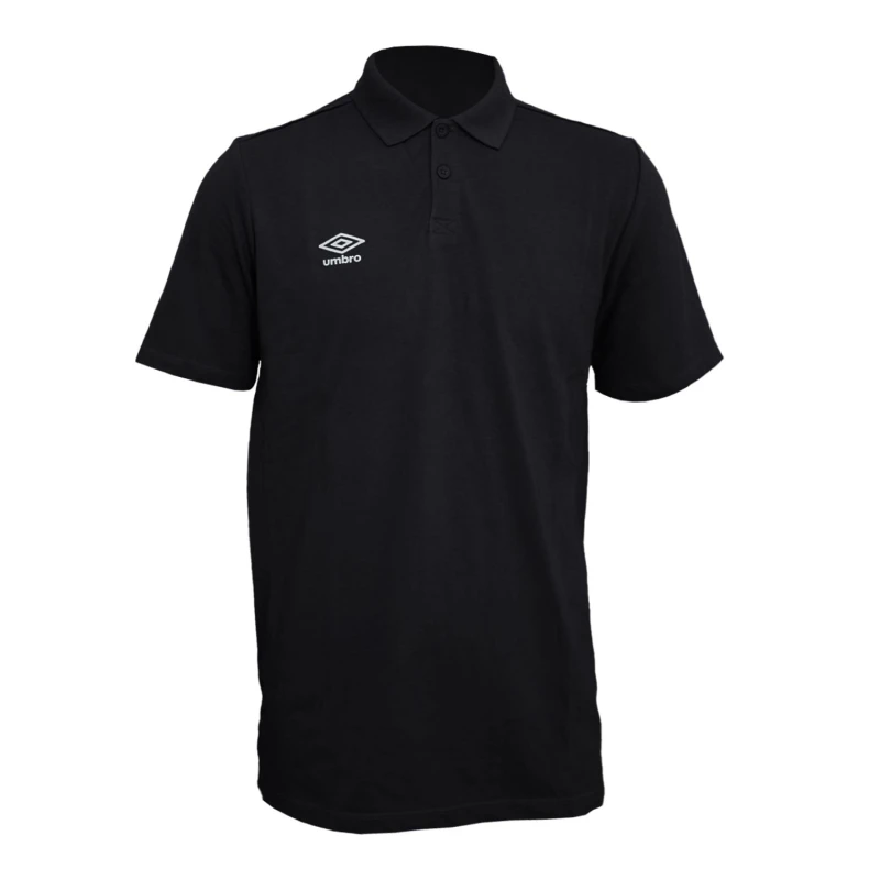 Image of Umbro Umbro Men Essential Polo Shirt in Black Size: large Black L Male 5063107689610