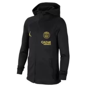 Image of Nike Saint-Germain Strike Fourth Big Kids Jordan Dri-FIT Knit Soccer Tracksuit - Black