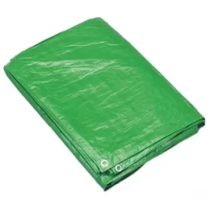 Image of Sealey TARP810G Tarpaulin 2.44 x 3.05mtr Green