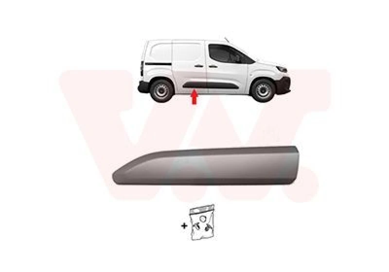 Image of VAN WEZEL Door moulding trim VAN WEZEL 0991406