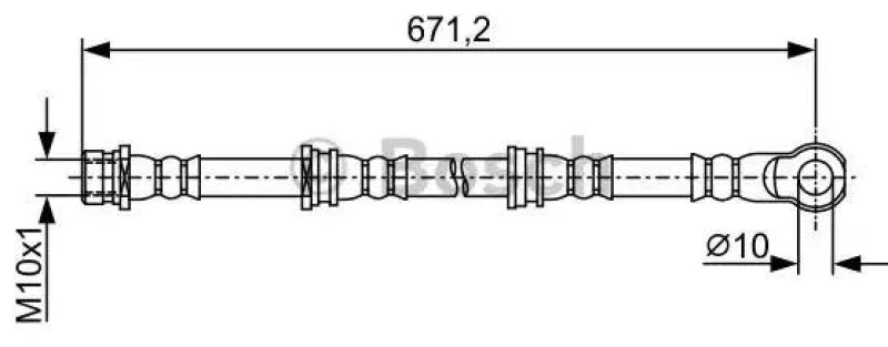 Image of Bosch 1 987 481 965 Brake Hose Brake Hose (83)