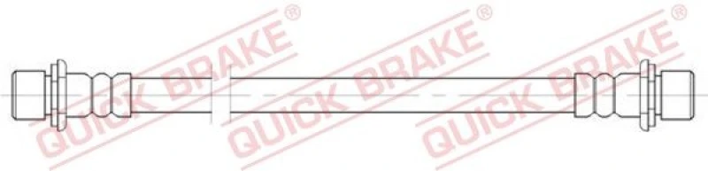 Image of QUICK BRAKE Brake hose QUICK BRAKE 25.073