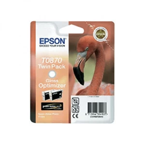 Image of Epson Flamingo T0870 Gloss Optimizer Ink Cartridge