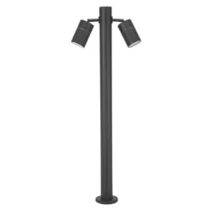 Image of Pixa Outdoor 2 Light Bollard Black, IP44