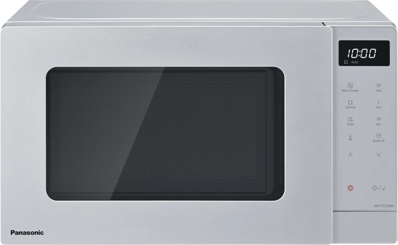 Image of Panasonic NN-ST23QMBPQ 20 Litre 29cm High, Freestanding Small Standard Microwave Oven - Silver