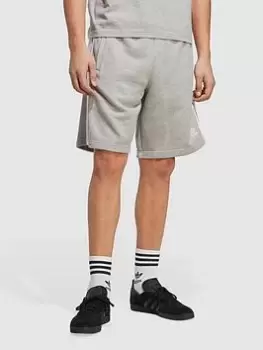 Image of adidas Originals Adicolor Classics 3-Stripes Sweat Shorts - Medium Grey Heather Size M Men