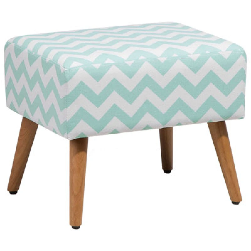 Image of Beliani Retro Footstool Mint Green Manteo
