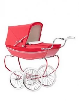 image of Silver Cross Oberon Poppy Red Dolls Pram, One Colour