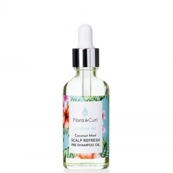 Image of Flora & Curl Coconut Mint Scalp Refresh Pre-Shampoo Oil 50ml
