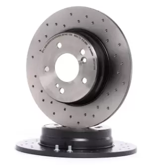 Image of BREMBO Brake disc MERCEDES-BENZ 08.7211.2X 1244231112,2034230412,2104230312 Brake rotor,Brake discs,Brake rotors 2104230612,2104231012,A1244231112