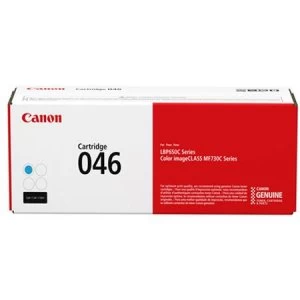 Image of Canon 046 Cyan Laser Toner Ink Cartridge