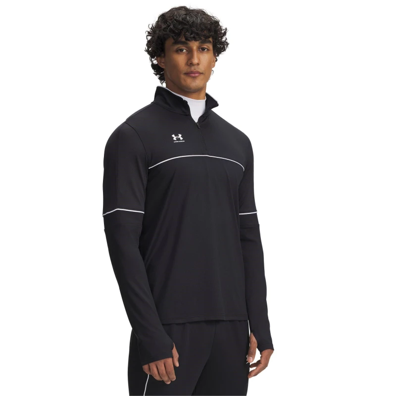 Image of Under Armour Challenger Midlayer Top Mens Black/White male L