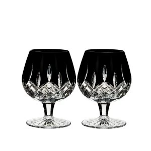 image of Waterford Lismore Black Brandy Set of 2 Black