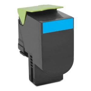 image of Lexmark 802c Cyan Laser Toner Ink Cartridge