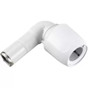 image of Hep2O 90º Spigot Elbow 15mm in White Plastic