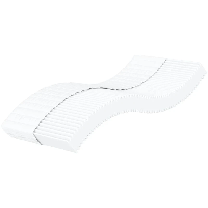 Image of Vidaxl Foam Mattress White 90X190 Cm Hardness H2 H3, White 356340