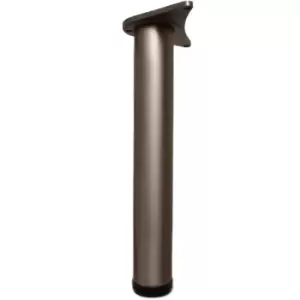 Image of Adjustable Breakfast Bar Worktop Support Table Leg 1100mm - Colour Satin - Pack of 1