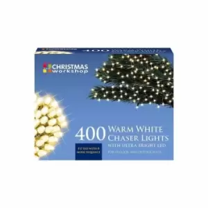 image of Christmas Workshop Warm White Ultra Bright LED String Chaser Lights - 400 LED