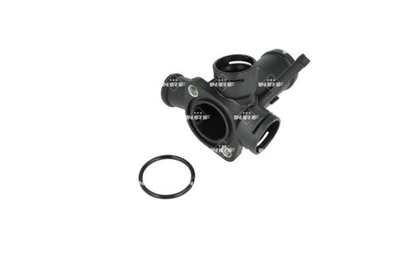 Image of NRF 775053 Coolant Flange EASY FIT Front, from engine to engine cooler, with gaskets/seals Coolant Flange (3219)