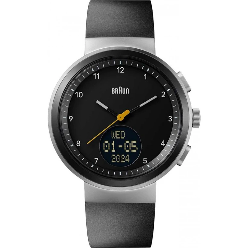 Image of Braun BN0299NBKBKG Digital Smartwatch (45mm) Black Hybrid Watch