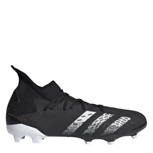 Image of Adidas Mens Predator 20.3 Firm Ground Football Boots - Black/Silver