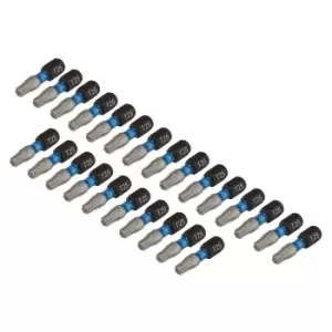 Image of Draper Expert 05695 25pc TX-STAR Impact Screwdriver Bits, T25 x 25mm, 1/4" Hex