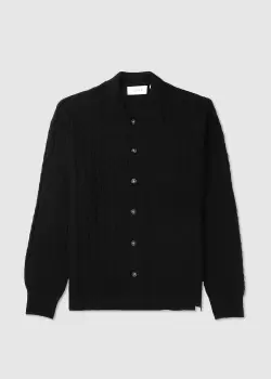 image of Les Deux Mens Garret Knit Ls Shirt In Black