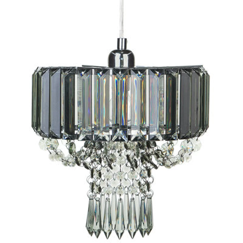 Image of Beliani Chandelier Adorn Metal Light Grey
