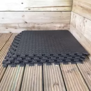 Samuel Alexander - 16 Piece eva Foam Floor Protective Floor Tiles / Mats 60x60cm For Gyms, Garages, Camping, Kids Play Matting, Hot Tub Flooring Mats