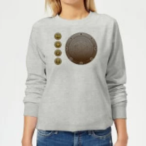 Image of Crystal Maze Industrial Icons Womens Sweatshirt - Grey - L