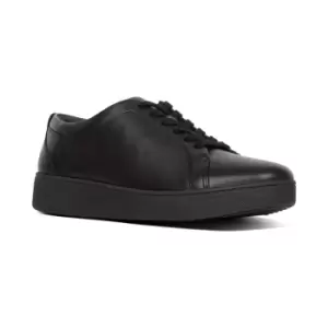 Image of Fitflop Womens Rally Leather Trainers UK Size 4 (EU 37)