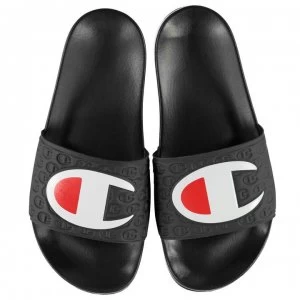 Image of Champion Logo Pool Sliders - Navy/Navy